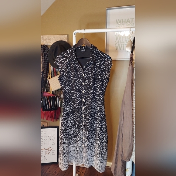 Voir Voir Polka-dot Midi Dress Size 8 - Picture 12 of 17